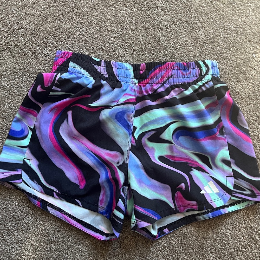 Adidas girls athletic shorts size Large